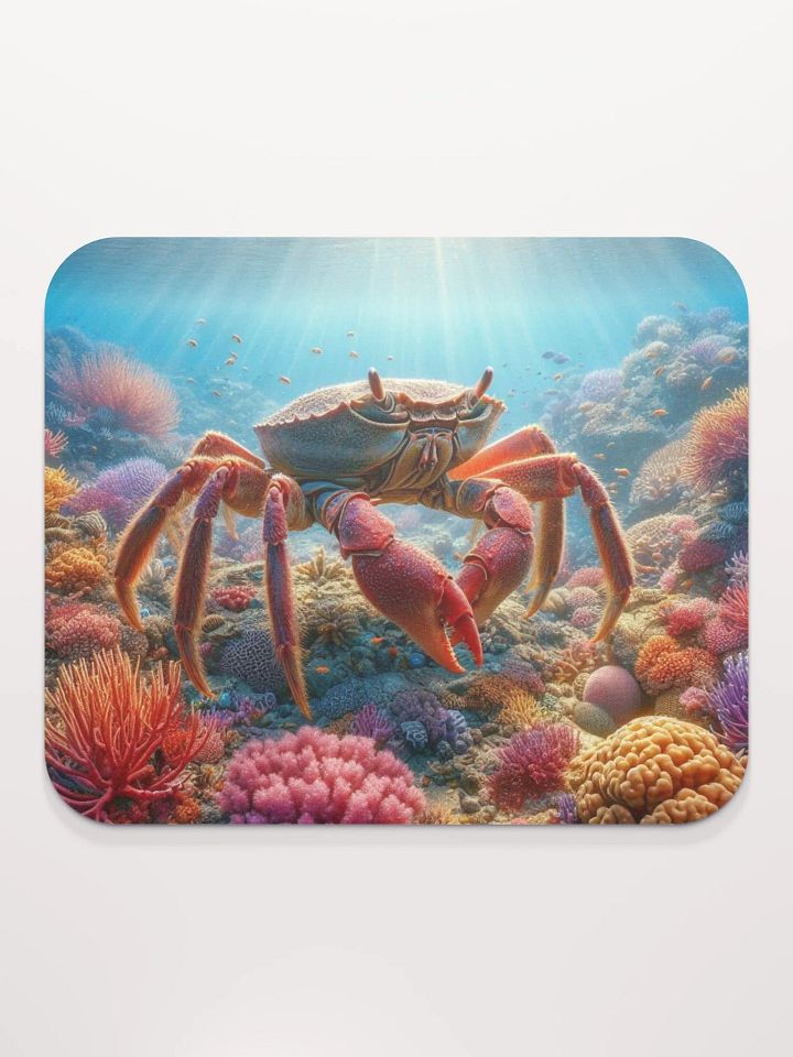 Reef Crab Adventure Mouse Pad | AI Design product image (2)