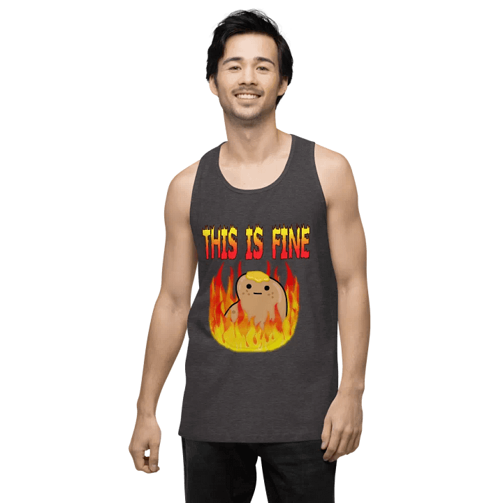 This Is Fine Tank Top product image (2)