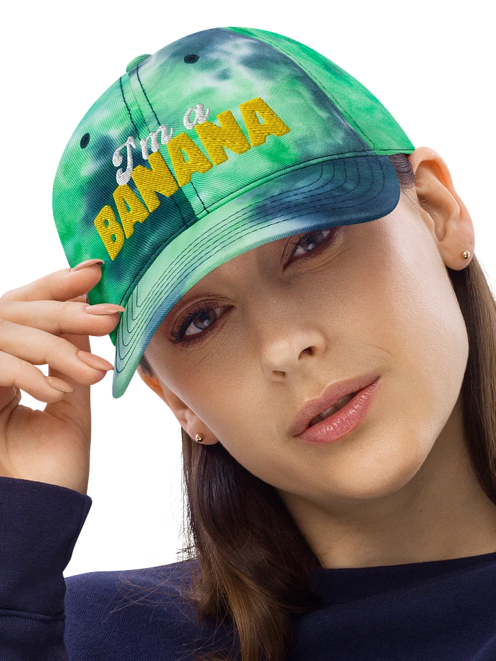 I'm a Banana tie dye hat product image (1)