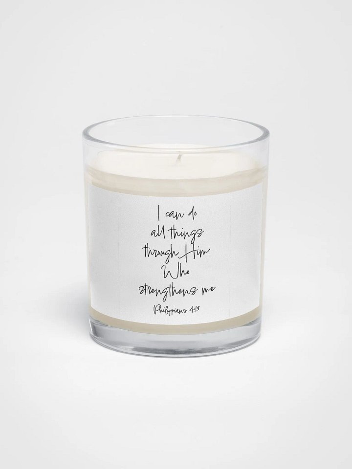 I Can Do All Things Through Him - Candle product image (1)