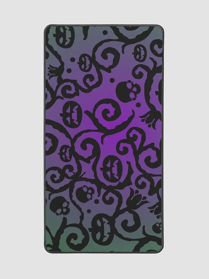 Green & Purple Scary Pumpkins Skull Gaming Mouse pad product image (2)