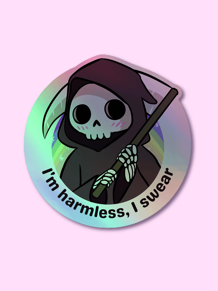 Grim Reaper Holographic Sticker product image (1)