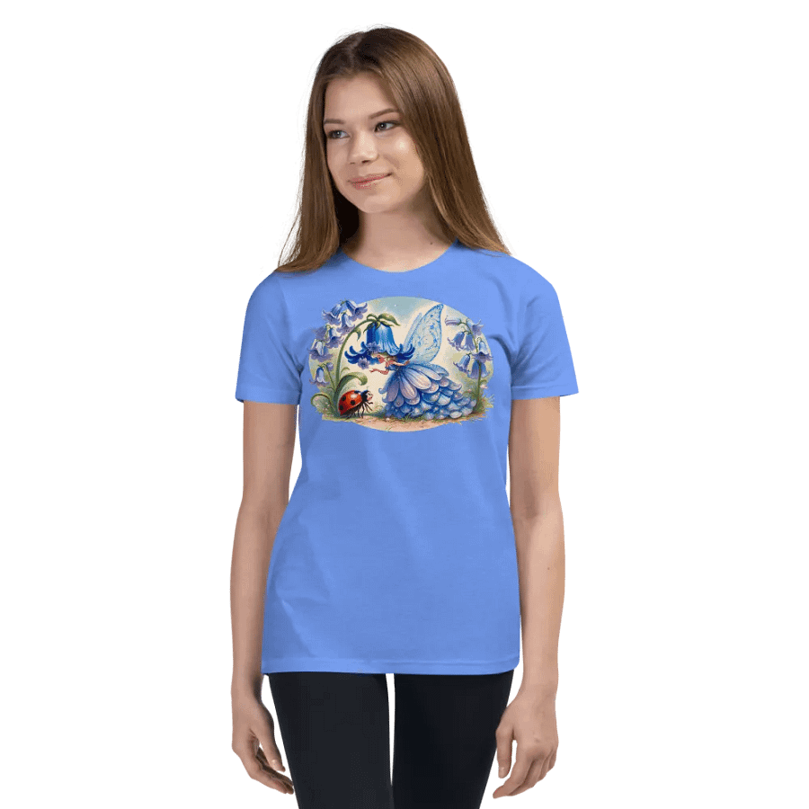 Bluebell Flower Fairy and Ladybug Youth T-Shirt product image (19)