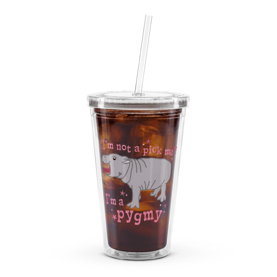 I'm a Pygmy Clear Tumbler | Moo Deng Inspired Merch product image (4)