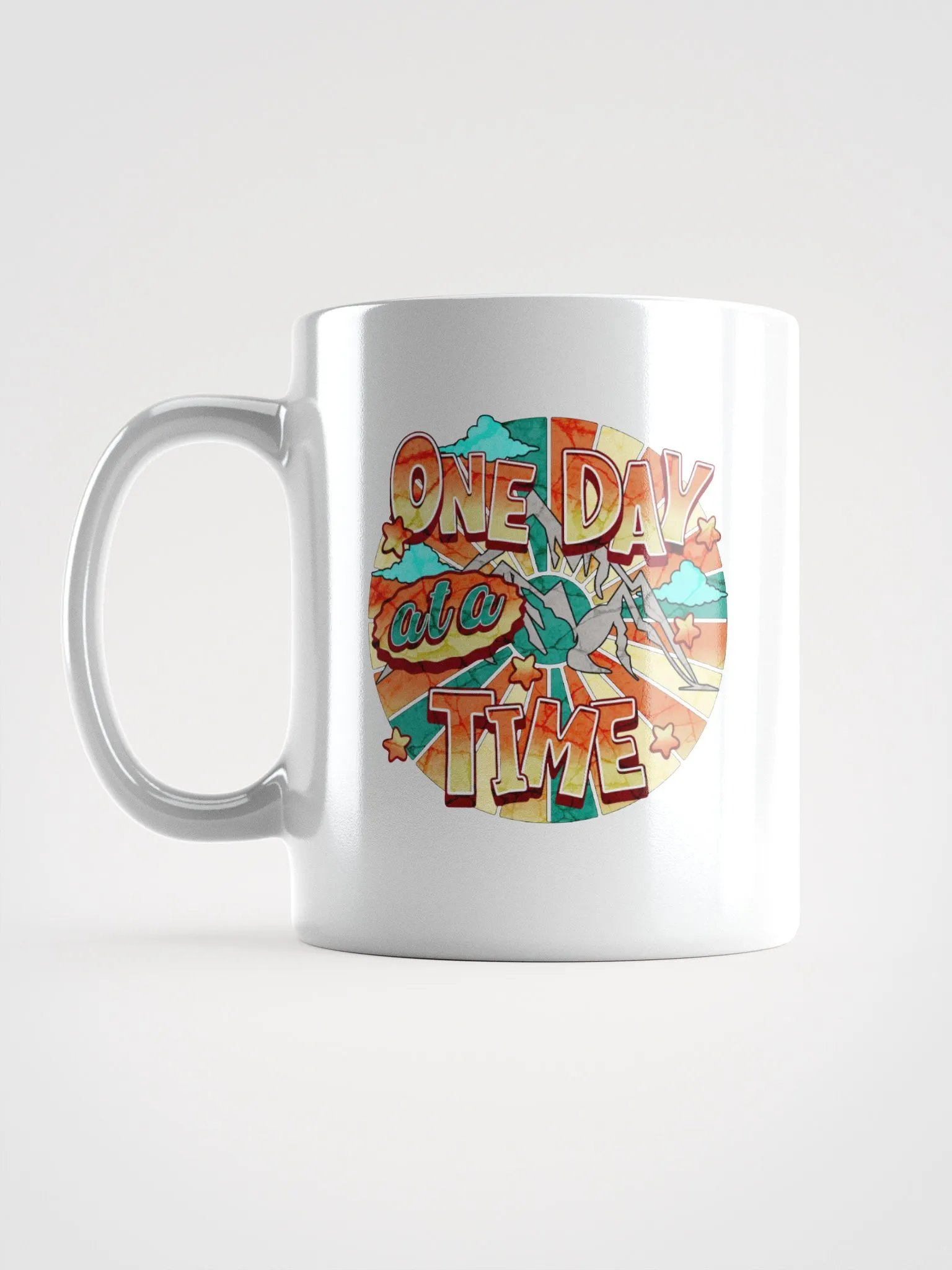 One Day At A Time Mountain of Motivation Mug product image (1)
