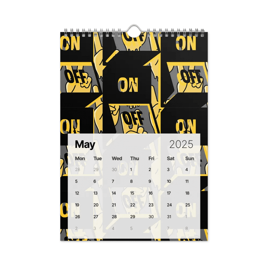 Neon Vibes 2025 Wall Calendar product image (10)