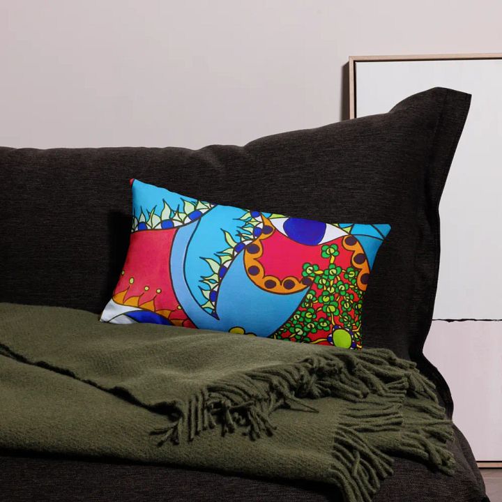 Vibrant Dreamscape Premium Pillow Case product image (1)