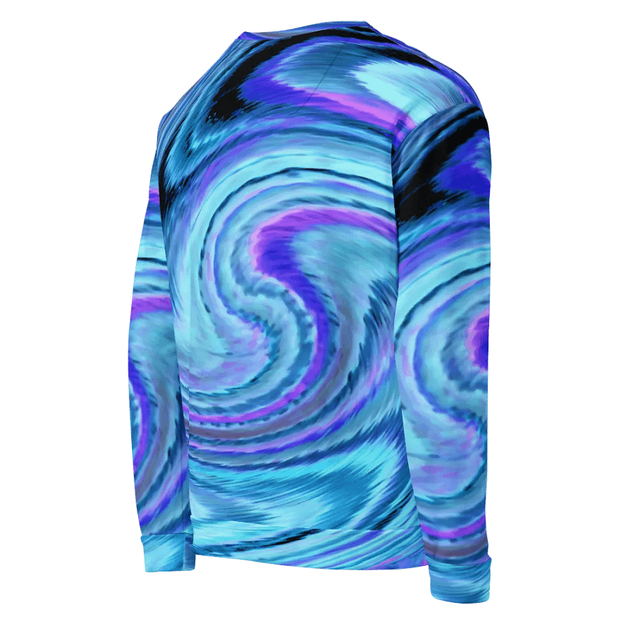 Abstract Swirling Blue Lochan's Reflection Unisex Sweatshirt product image (10)