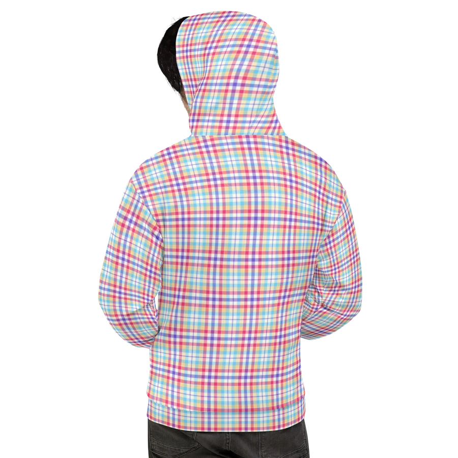 Purple, Pink, and Blue Plaid Hoodie product image (9)