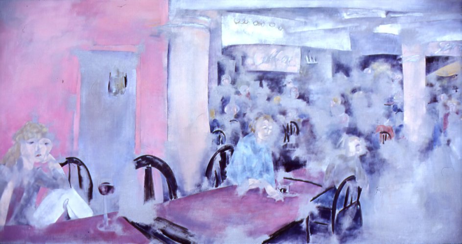 Metro - Closer to Perfect Center (1986) on canvas (30" x 60") product image (1)