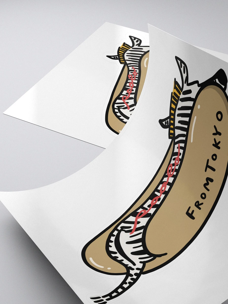 Zebra Hot Dog Sticker product image (4)
