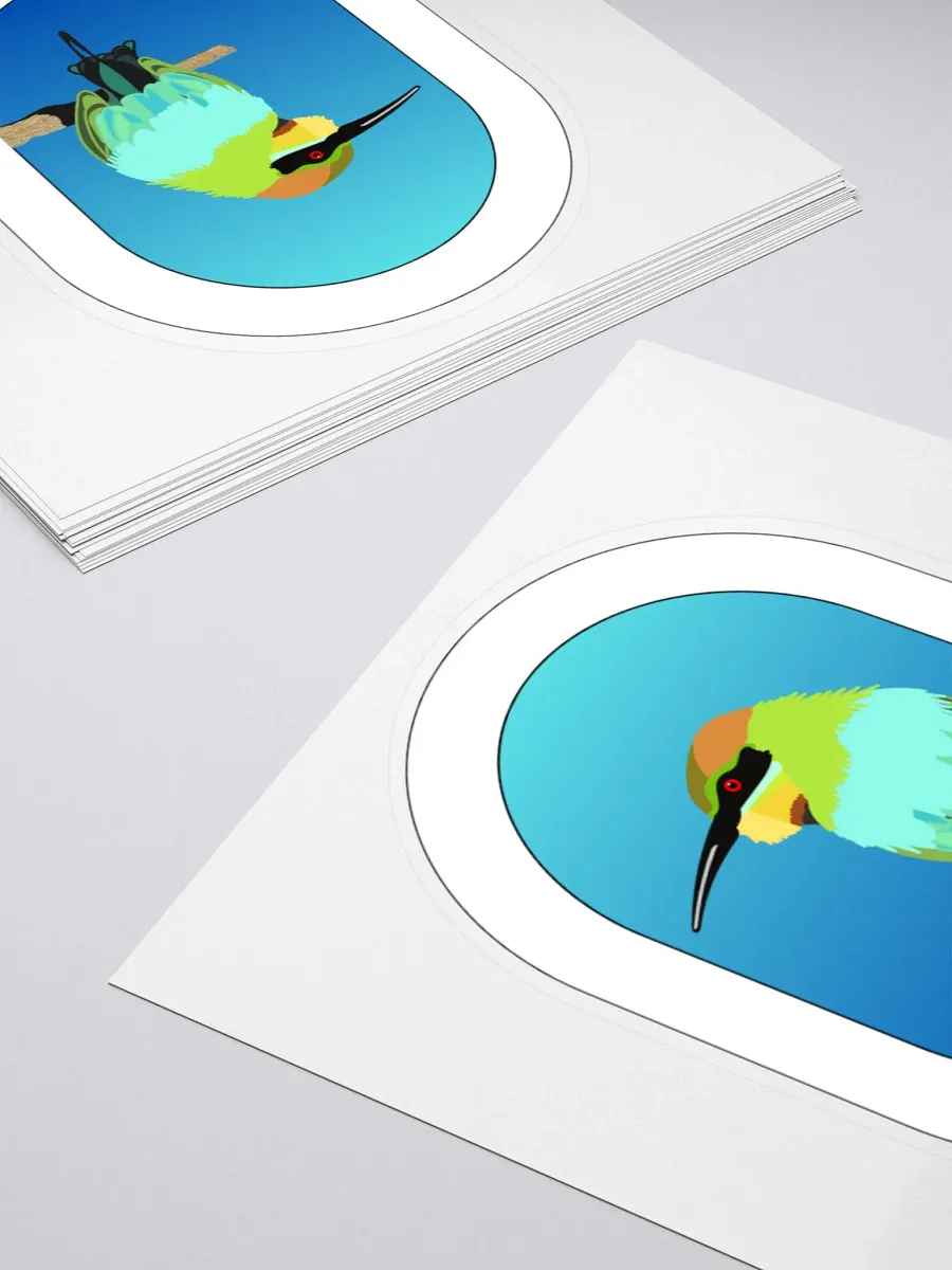 Rainbow Bee-Eater Kiss Cut Sticker product image (4)