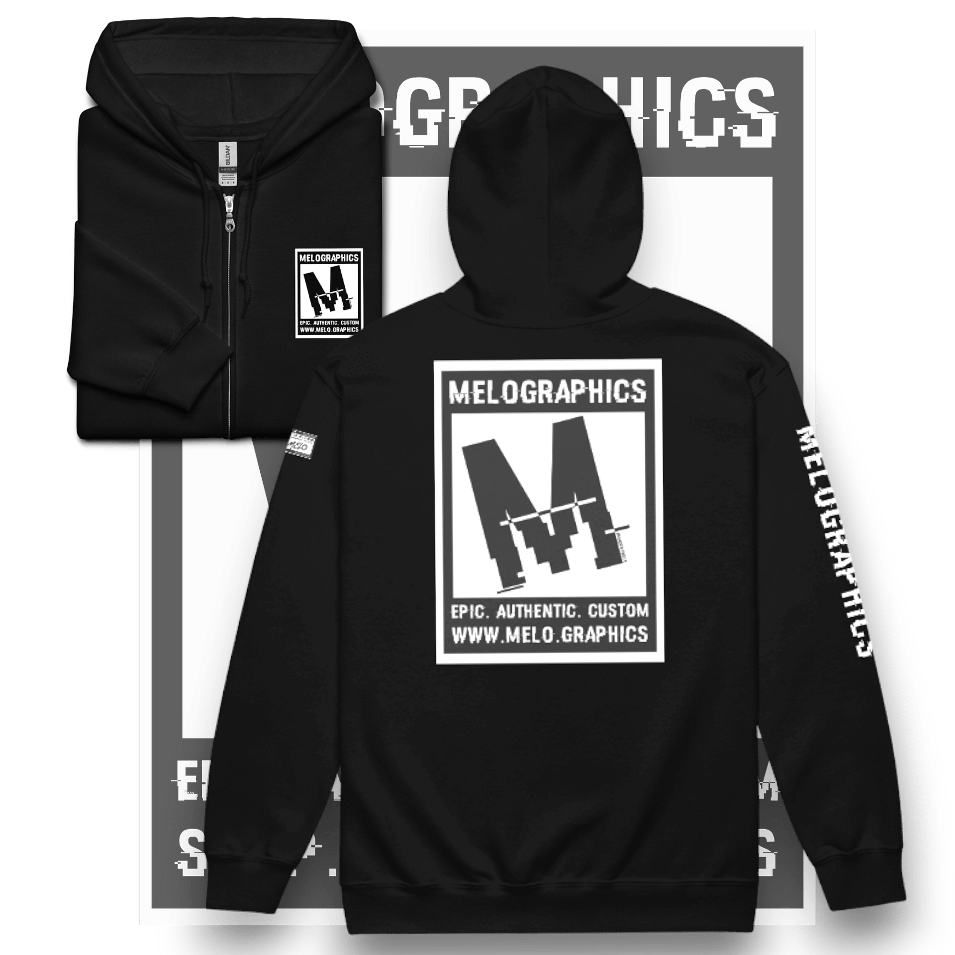 MELOGRAPHICS - Classic Zip Hoodie | #MadeByMELO product image (3)