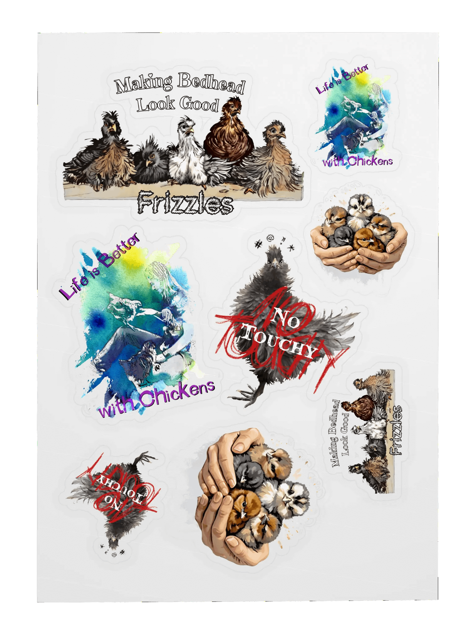 Chicken Sticker Variety Sheet product image (3)