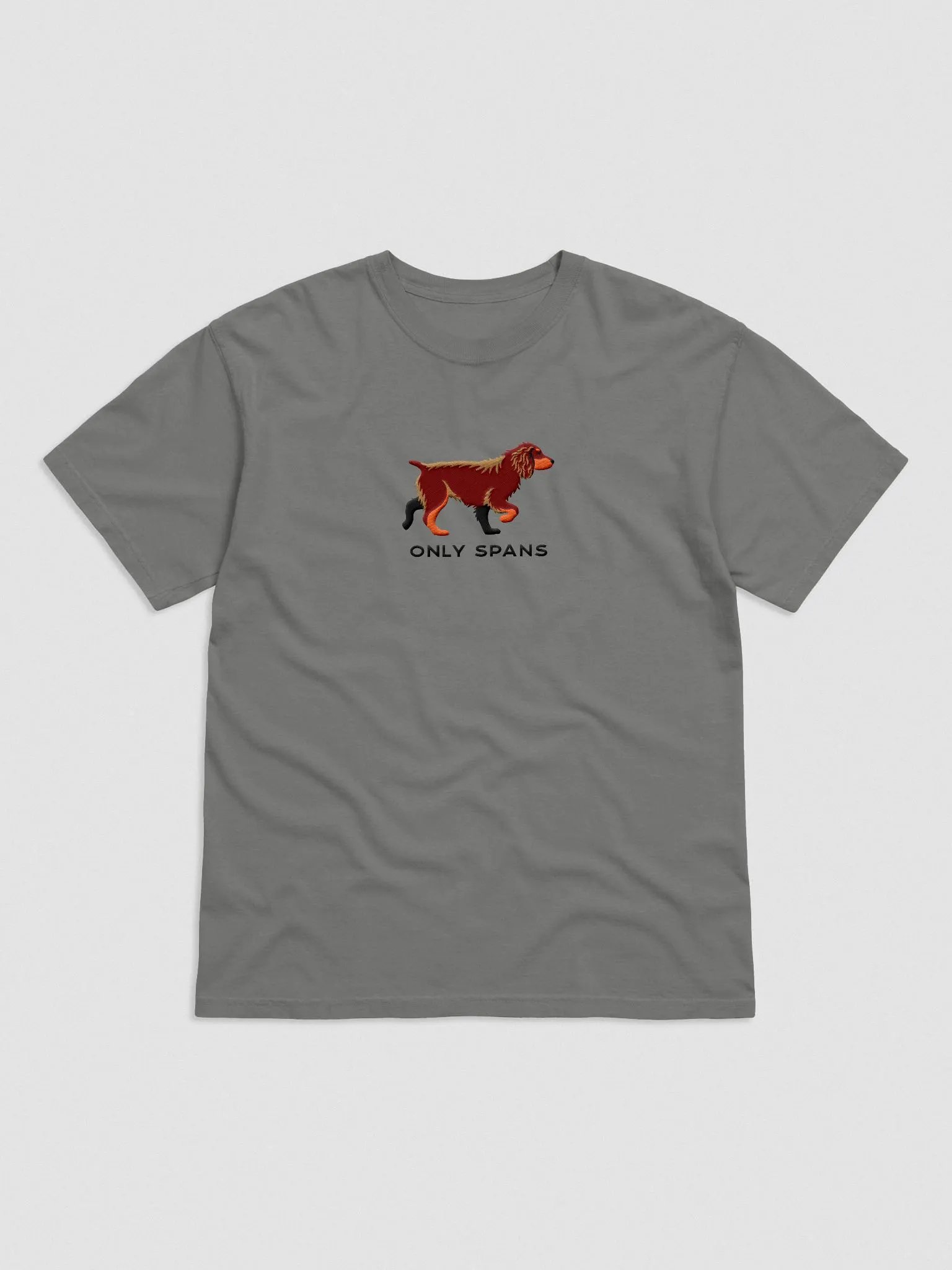 Only Spans T-Shirt(Embroidered) of a Working Cocker Spaniel(Liver & Tan) product image (4)