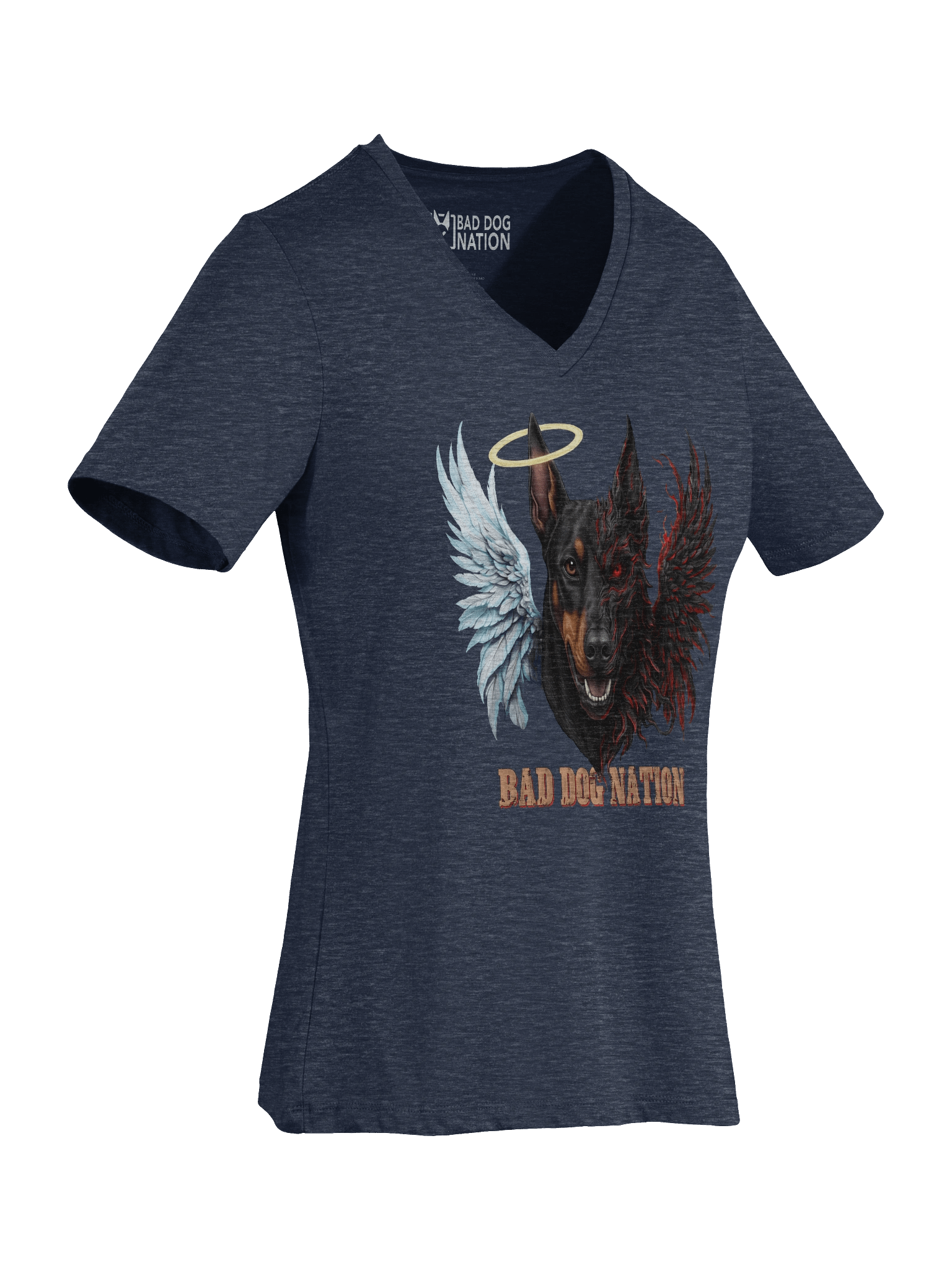 Good and Evil Doberman - Ladies V-Neck Tee product image (12)