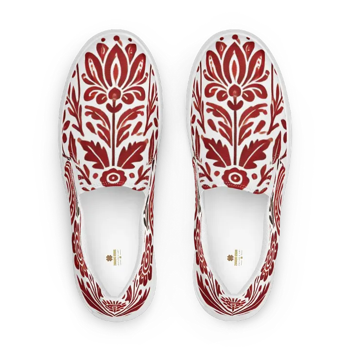 Crimson Blossom Slip-Ons product image (1)