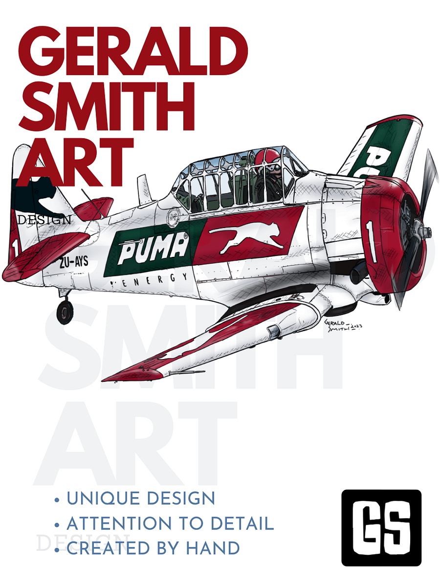 Aerobatic T-6 Harvard No 1 Aviation Art Gift Printable Wall Art product image (3)