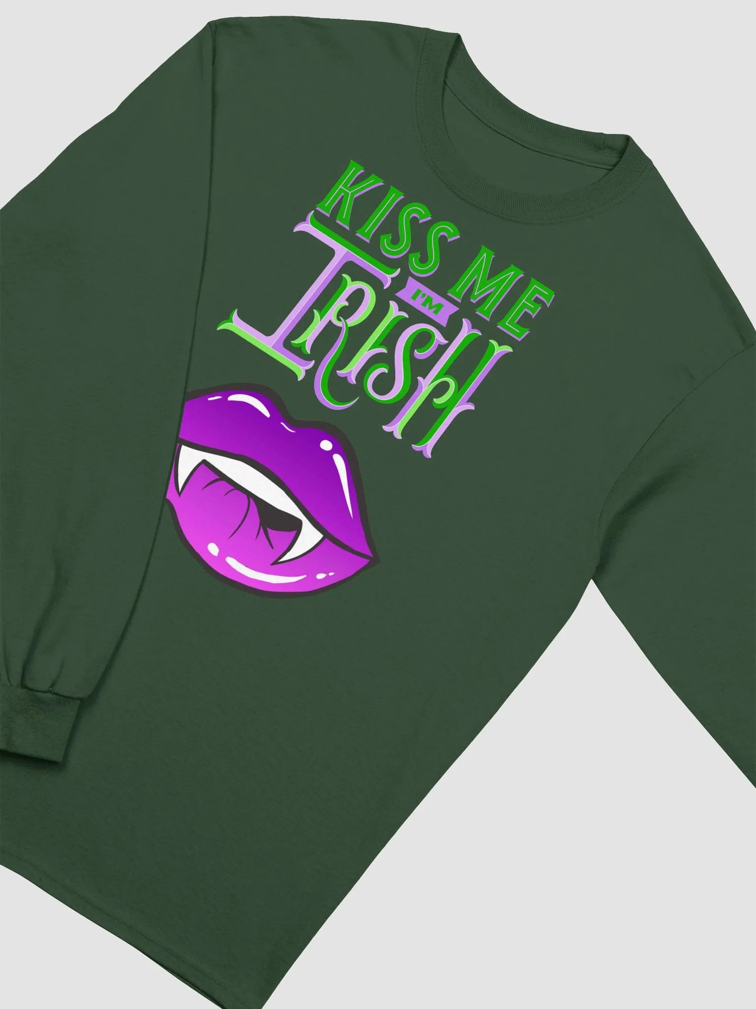 Irish Vampire Kiss Long Sleeve Tee product image (2)