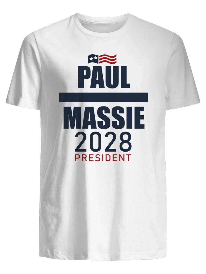 Paul Massie 2028 President T-Shirt product image (1)
