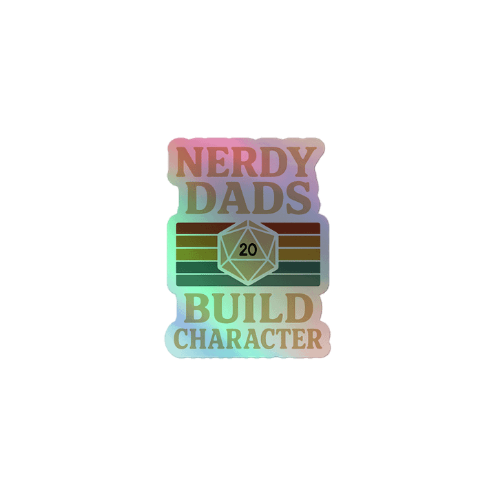 Nerdy Dads Build Character Sticker Set product image (1)