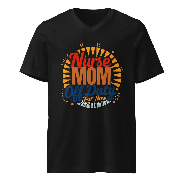 Off Duty Nurse MOM V-Neck Tee product image (1)