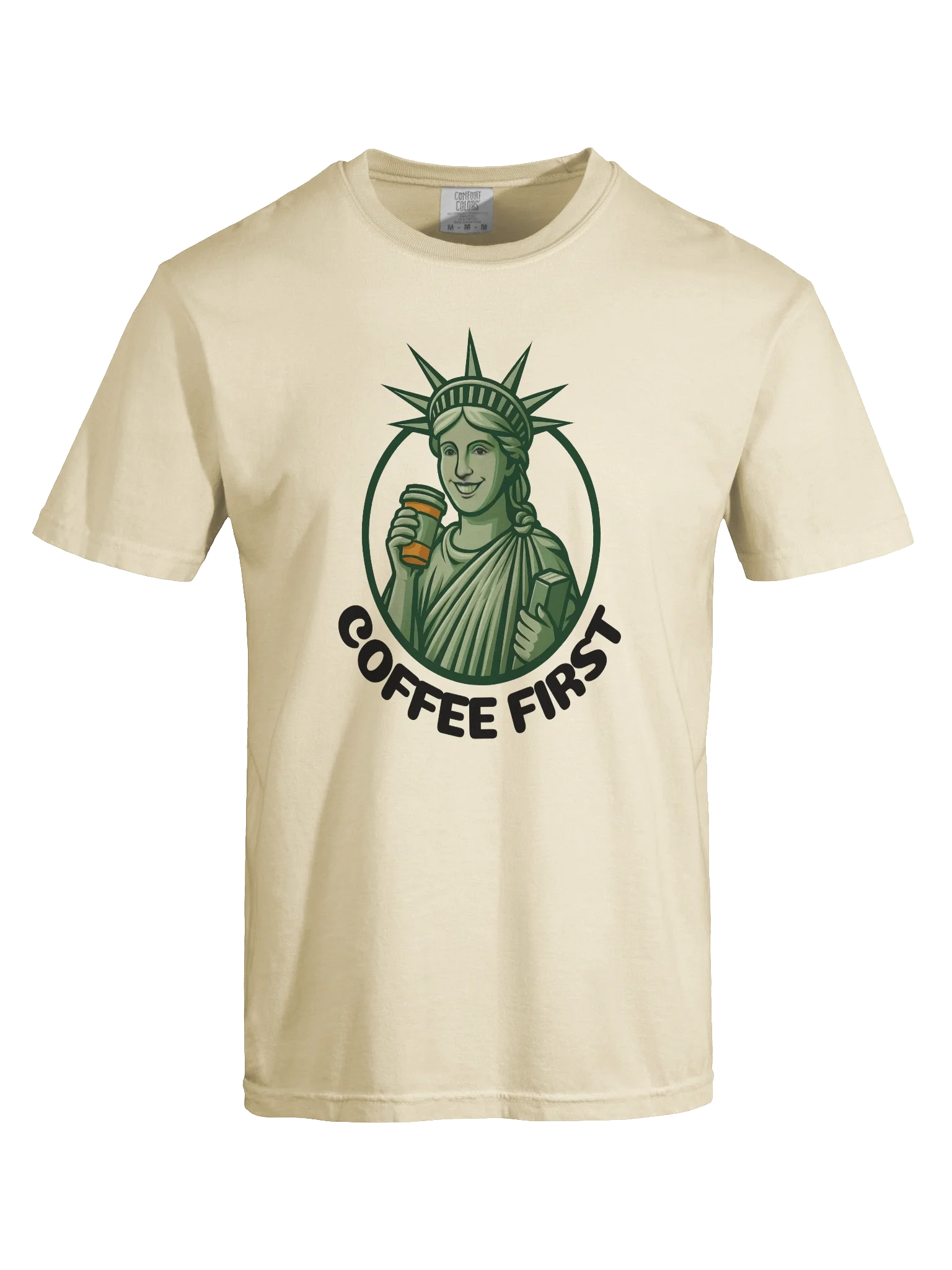 Coffee First Relaxed Fit Unisex T-Shirt product image (5)