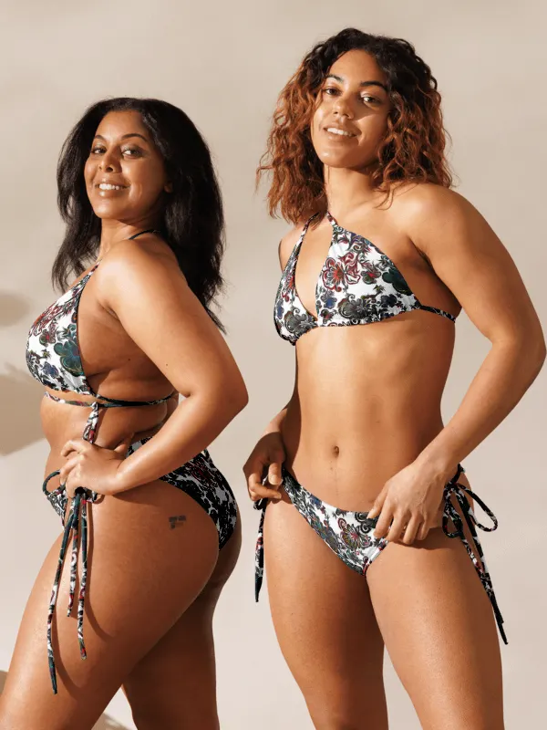 Mysterious Flowers | Recycled String Bikini product image (2)