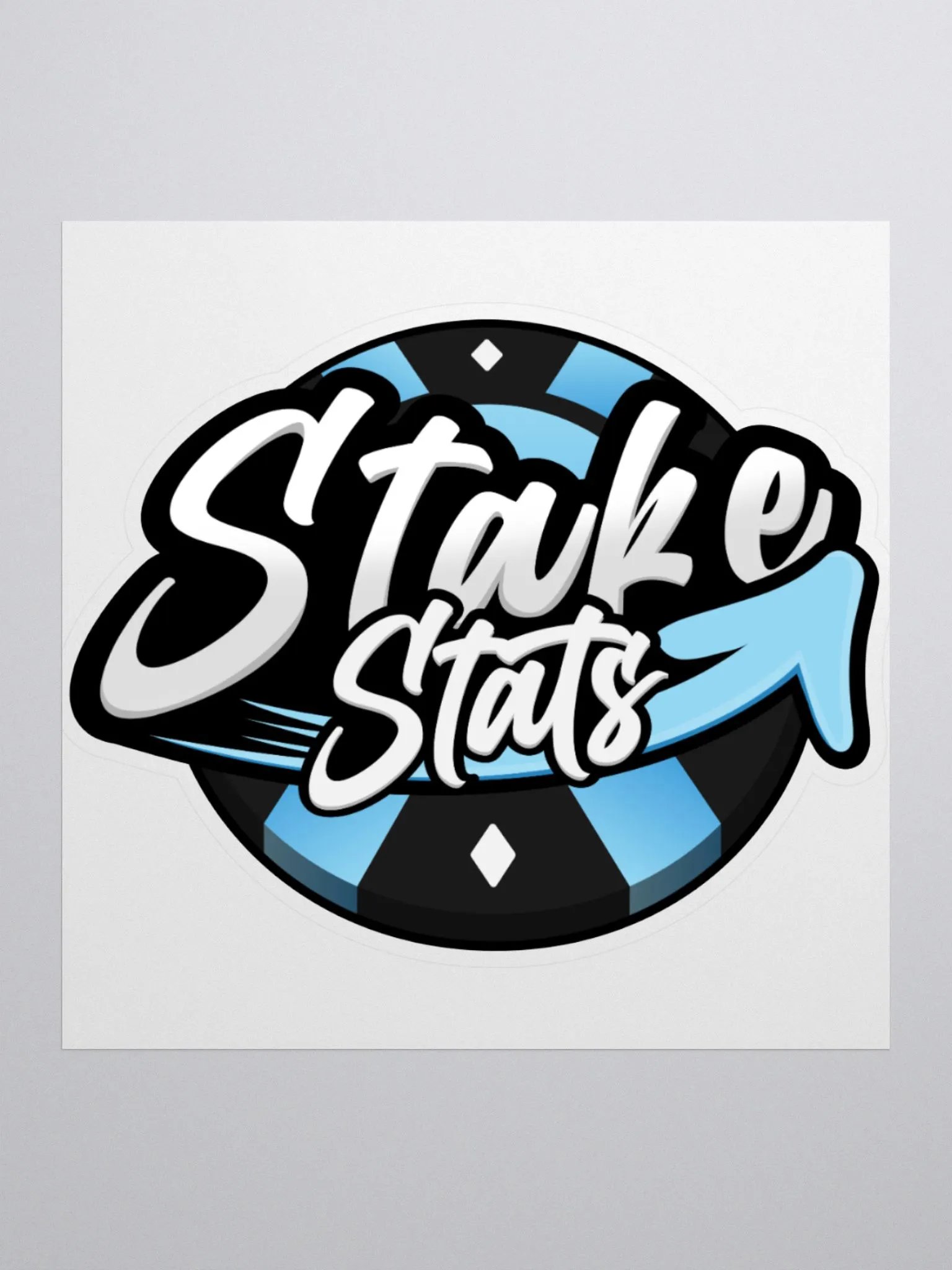 Stake Stats Chip Sticker - Blue product image (1)