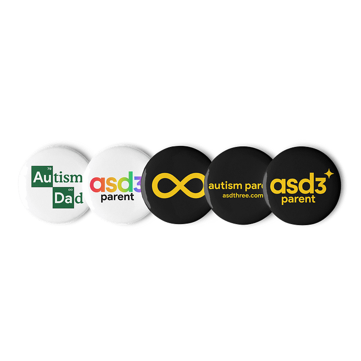 Autism Parent 5 Pack Of Pins - Pack #1 product image (1)