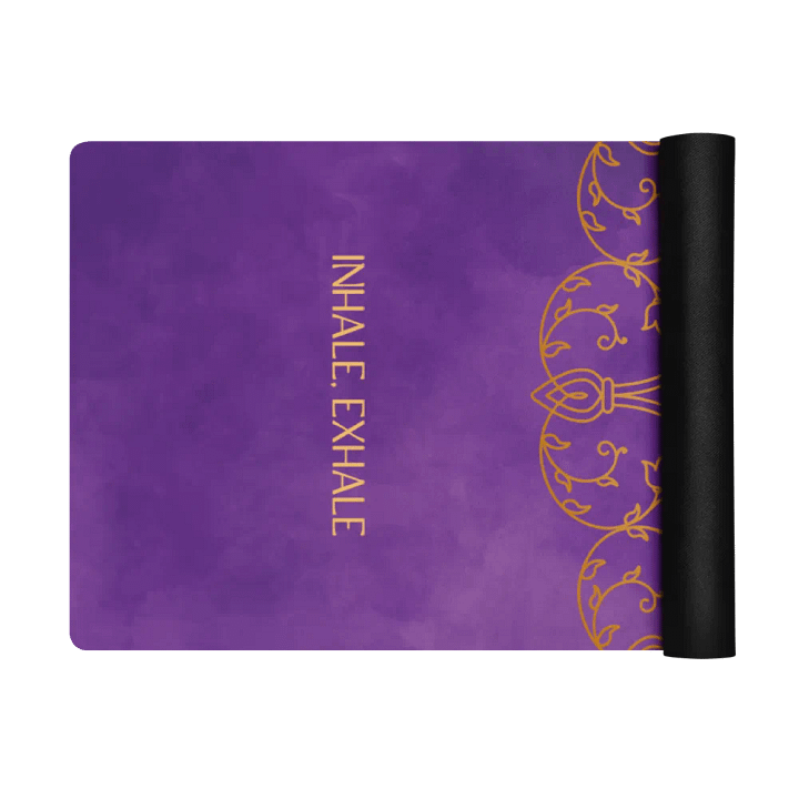 Inhale Exhale Violet Mandala Yoga Mat product image (1)