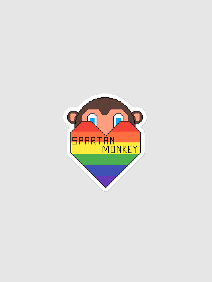 Spartan Monkey Logo Sticker product image (1)