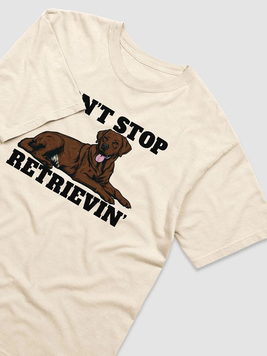 Don't Stop Retrievin' T-Shirt of a Labrador Retriever (Choco) | Funny T-Shirt for Lab Paw-rents product image (19)