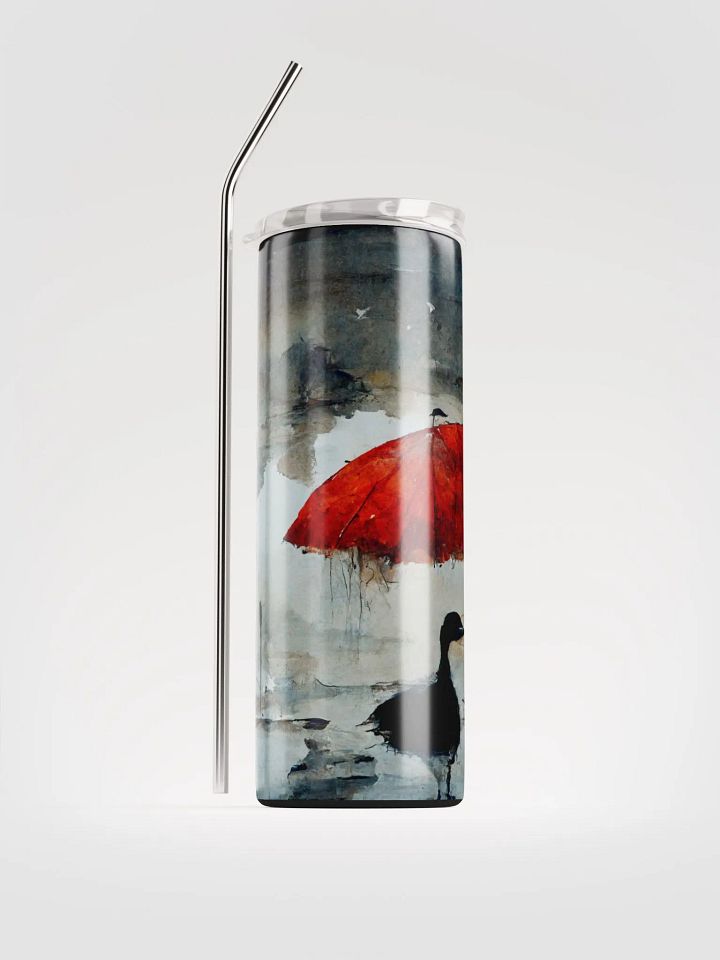 Misty Red Umbrella Stainless Steel Tumbler product image (1)