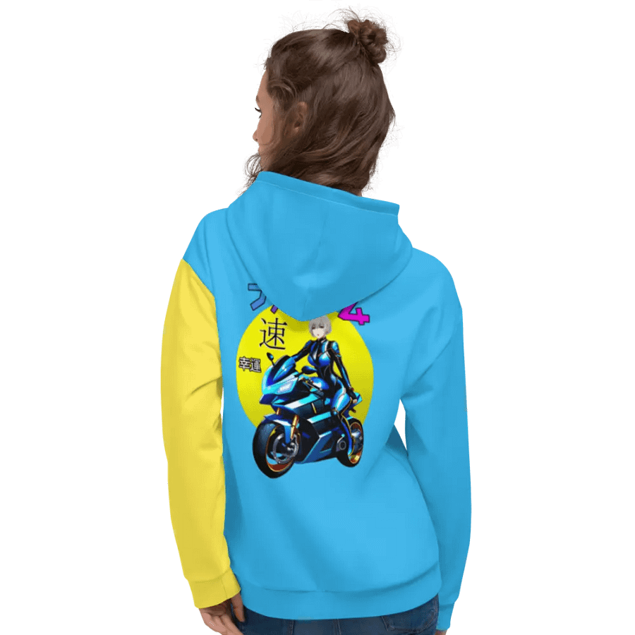 Biker Girl - Hoodie (Blue) product image (12)
