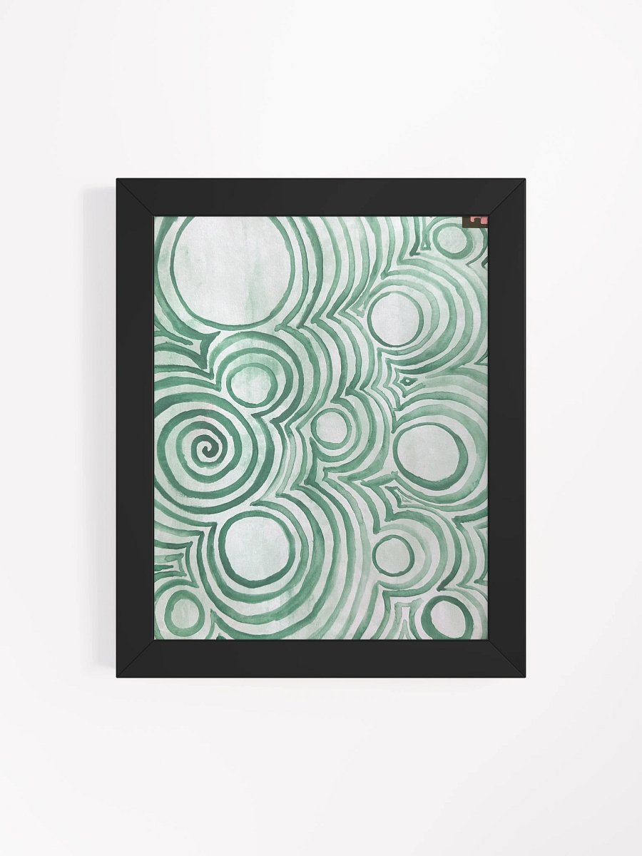 "Green Swirl" Framed Poster Print product image (4)