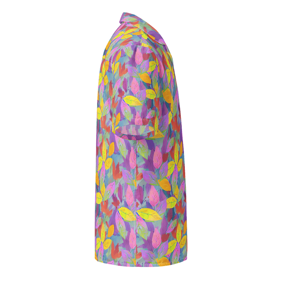 Yellow Pink Leaves Hawaiian Shirt product image (4)