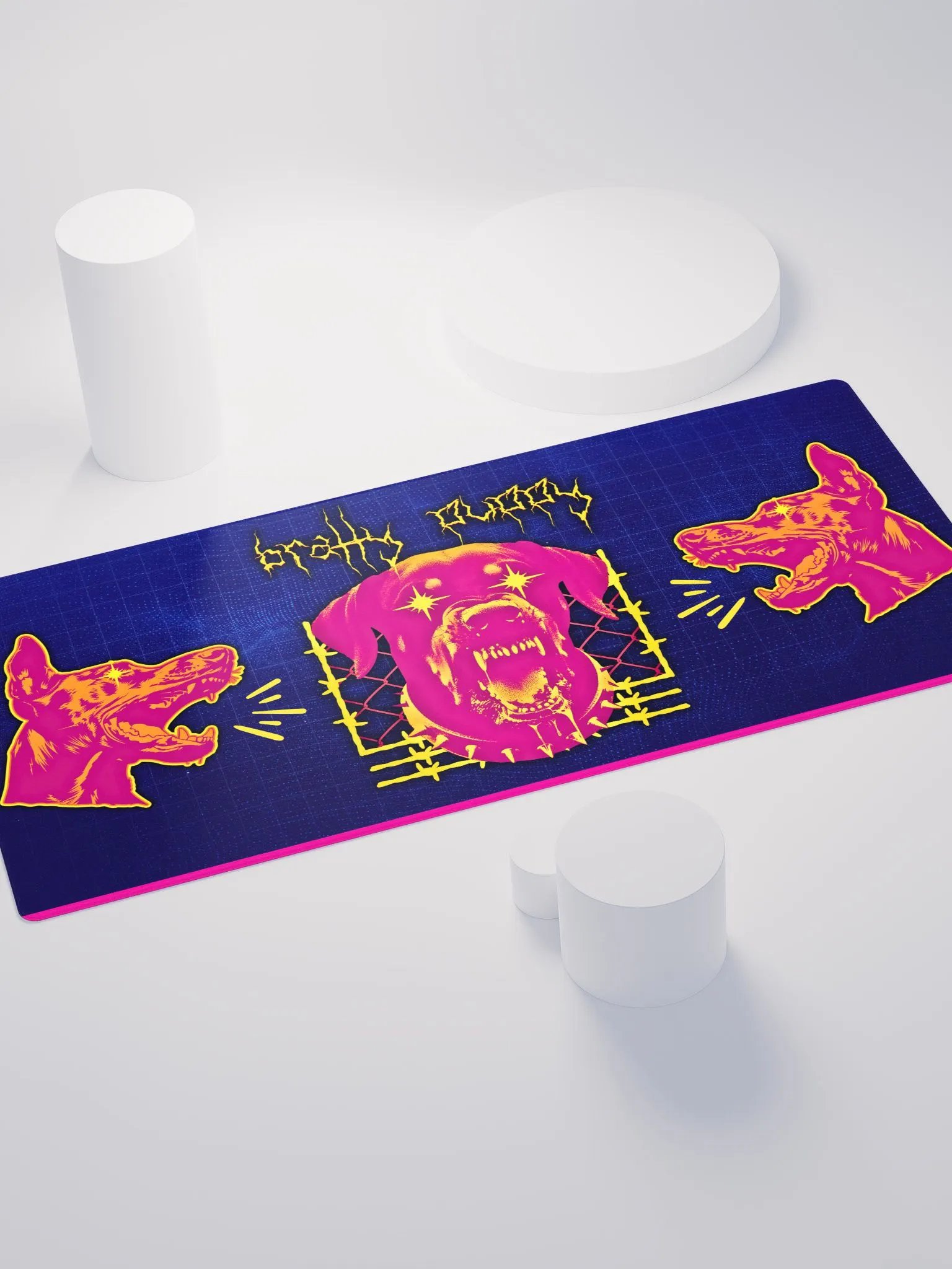 Bratty Puppy Hyperpunk Mousepad product image (3)