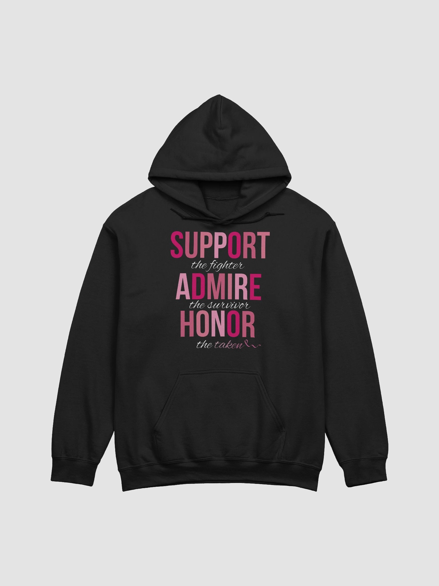 Support, Admire, Honor Breast Cancer Unisex Hoodie product image (2)