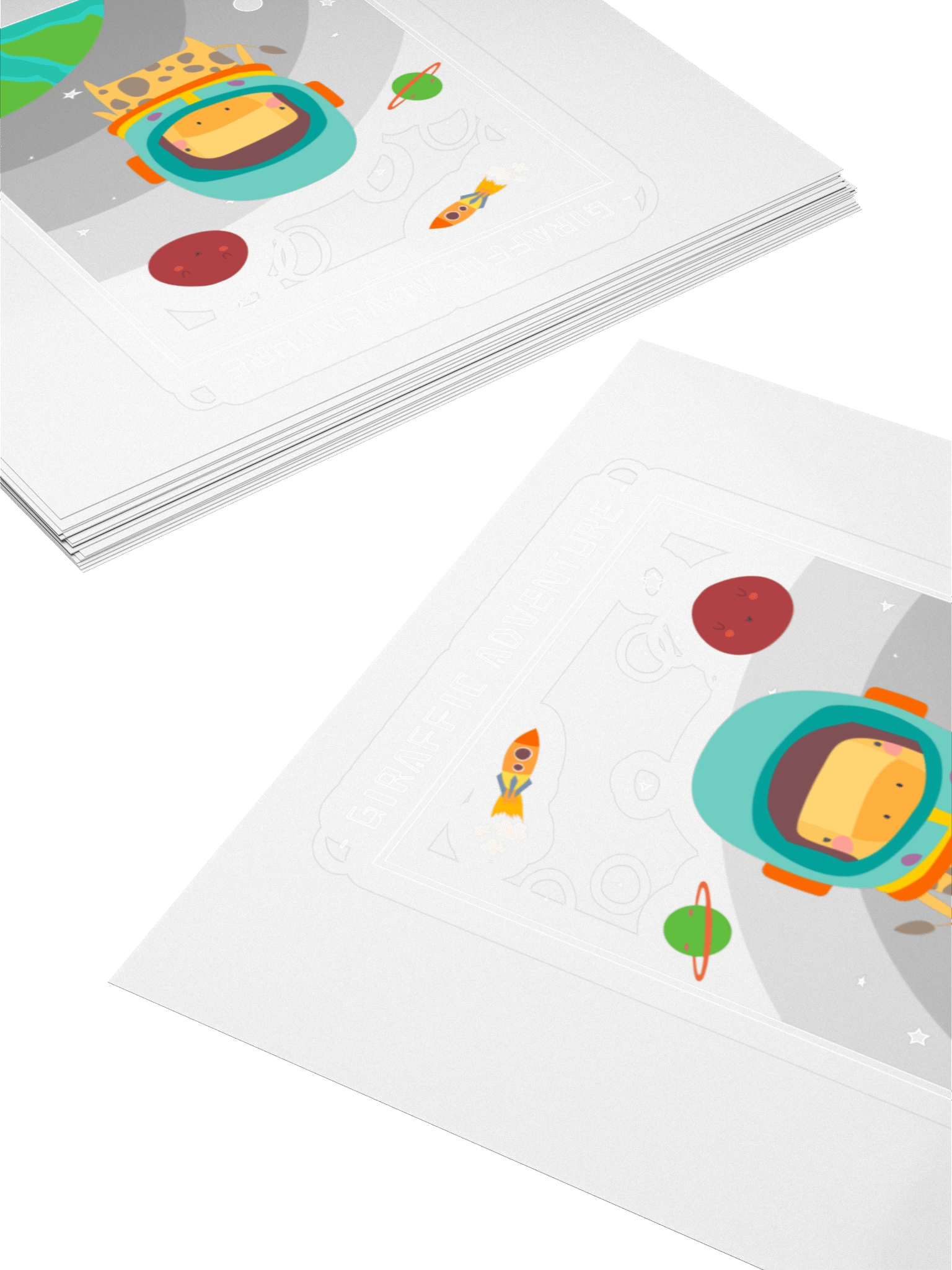 Giraffic Adventure Kiss Cut Stickers product image (4)