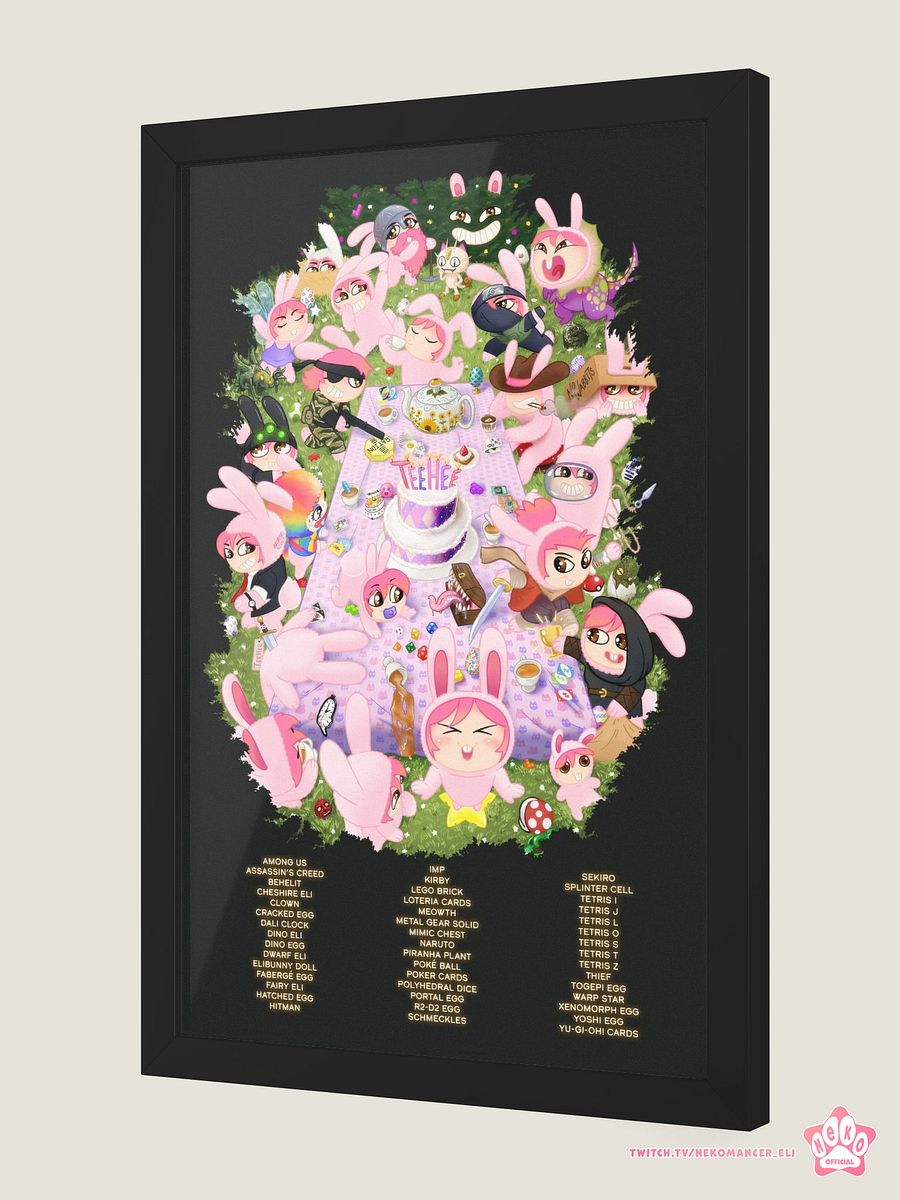 Neko "TeeHee" Party Print product image (20)