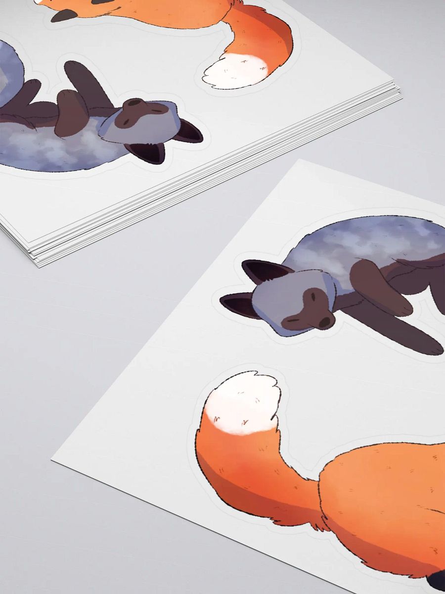 Fox and Silver fox Dynamic Duo Stickers product image (5)