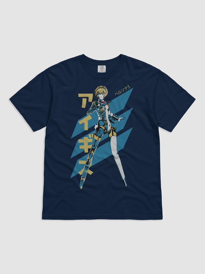 Android Girl Mark III Heavyweight T-Shirt (Navy, Midnight, Ice Blue, Grey, Ivory, Black) product image (1)