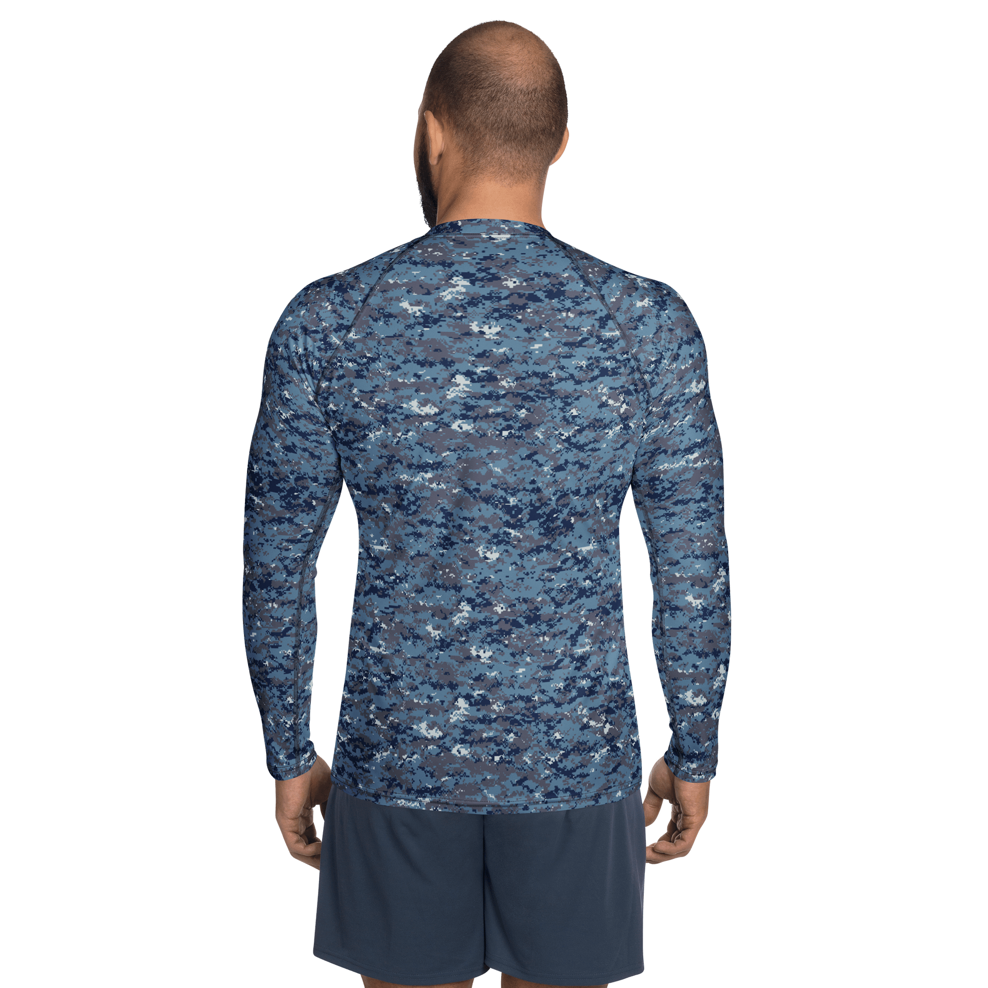 Blue Camo Compression Shirt product image (3)
