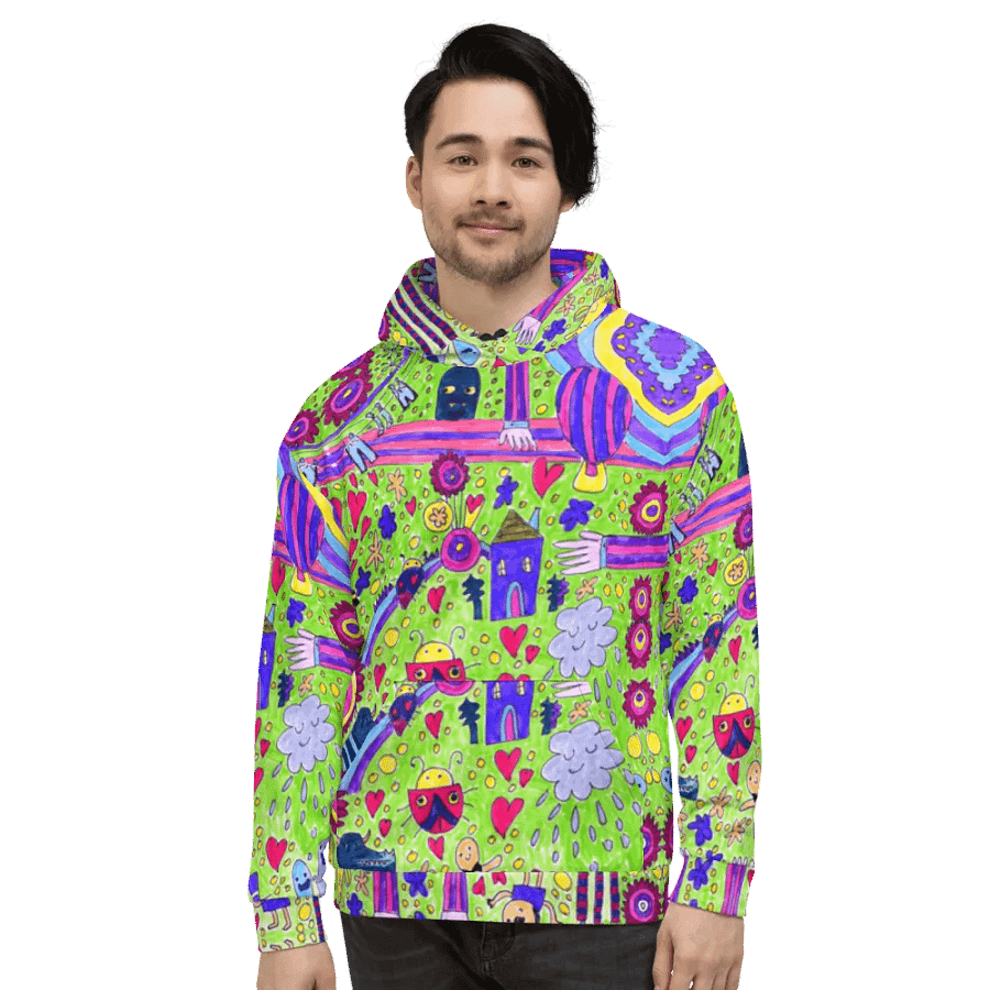 Abstract Doodle Life Unisex Hoodie product image (6)