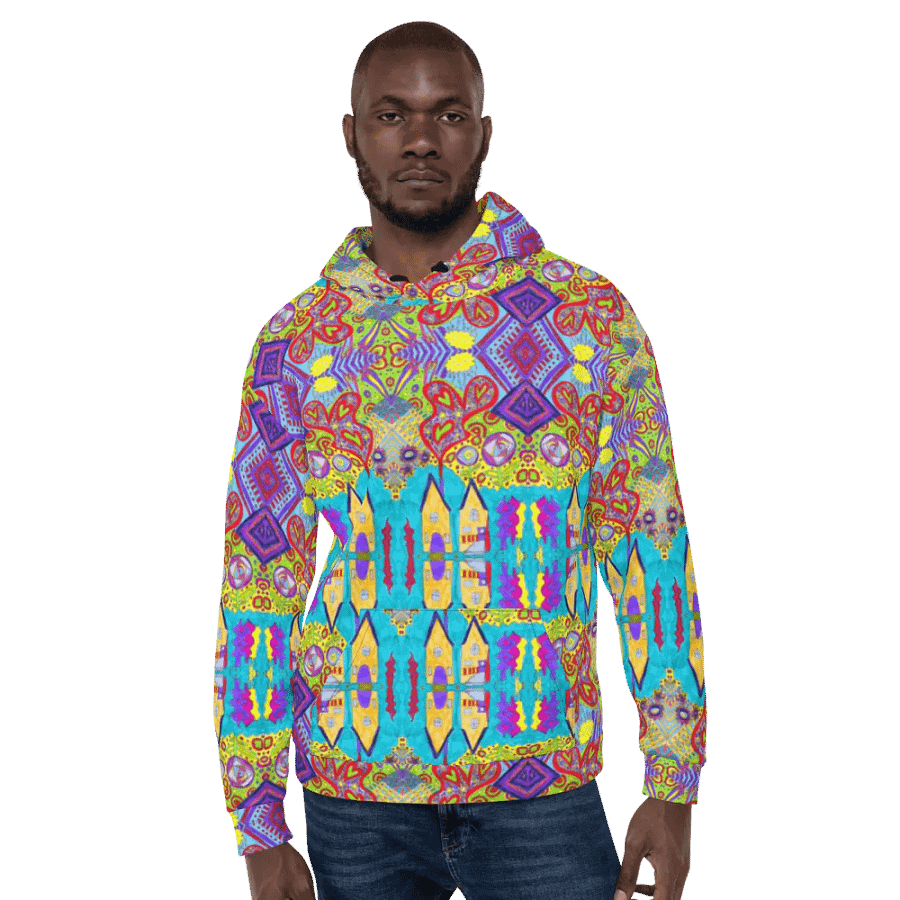 Abstract Doodle Happiness Unisex Hoodie product image (7)