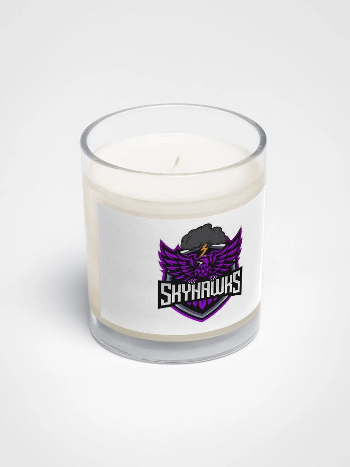 Skyhawks Logo #2 Soy Wax Candle Clear Glass Jar product image (2)