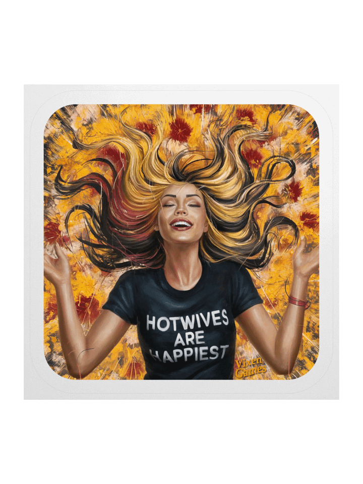 Hotwives Are Happiest Vinyl Sticker product image (1)