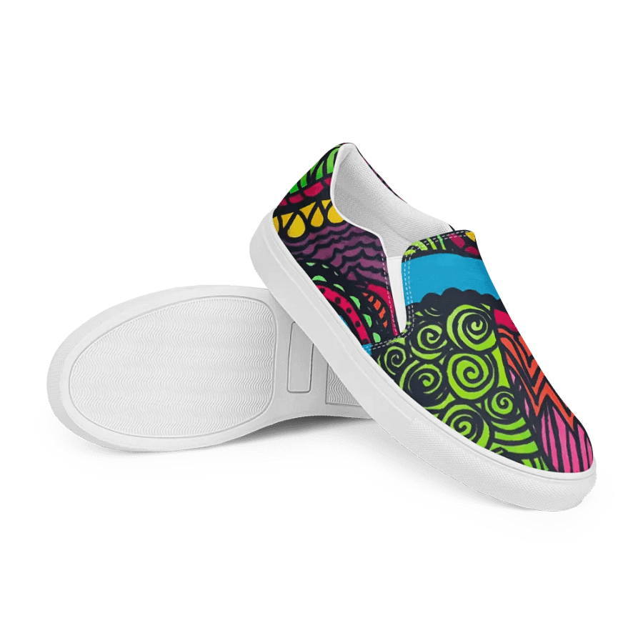 Women's Psychedelic Movement Slip-Ons product image (12)