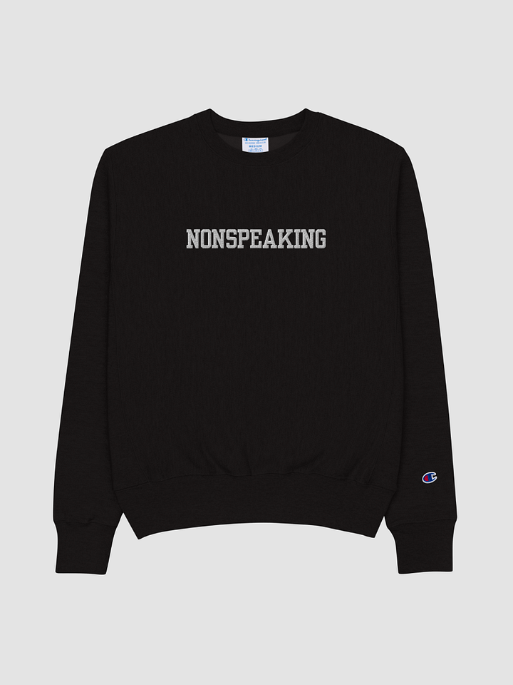 NONSPEAKING embroidered Champion Crewneck Sweatshirt product image (1)